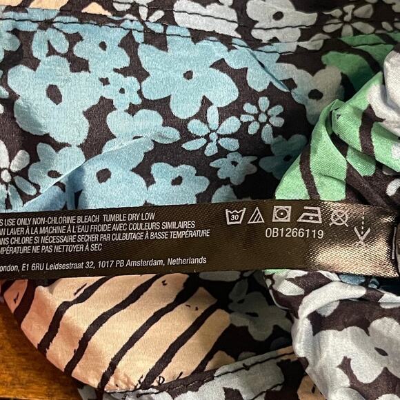 Free People Movement The Way Home Printed Joggers Womens Small Blue Green Floral - Picture 11 of 12